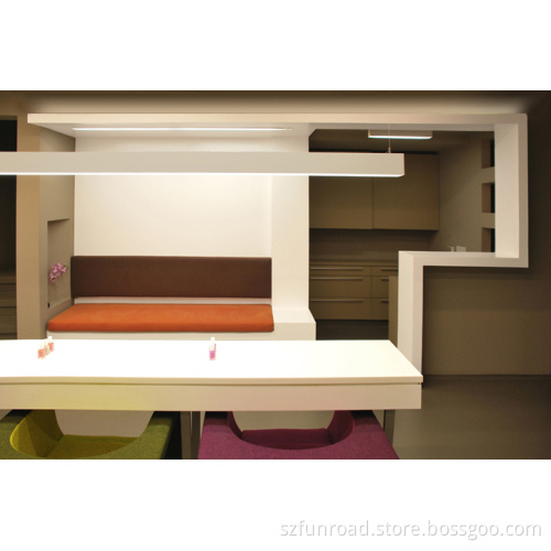 Wooden Beauty Eyebrow Threading Bar With Mirrors And Led Lights